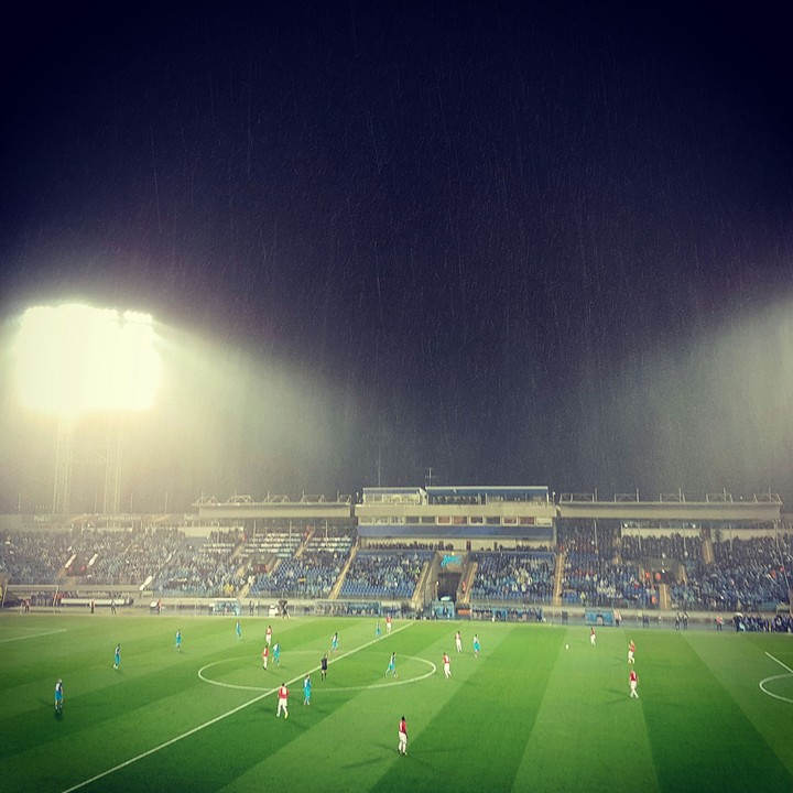 Raining soccer