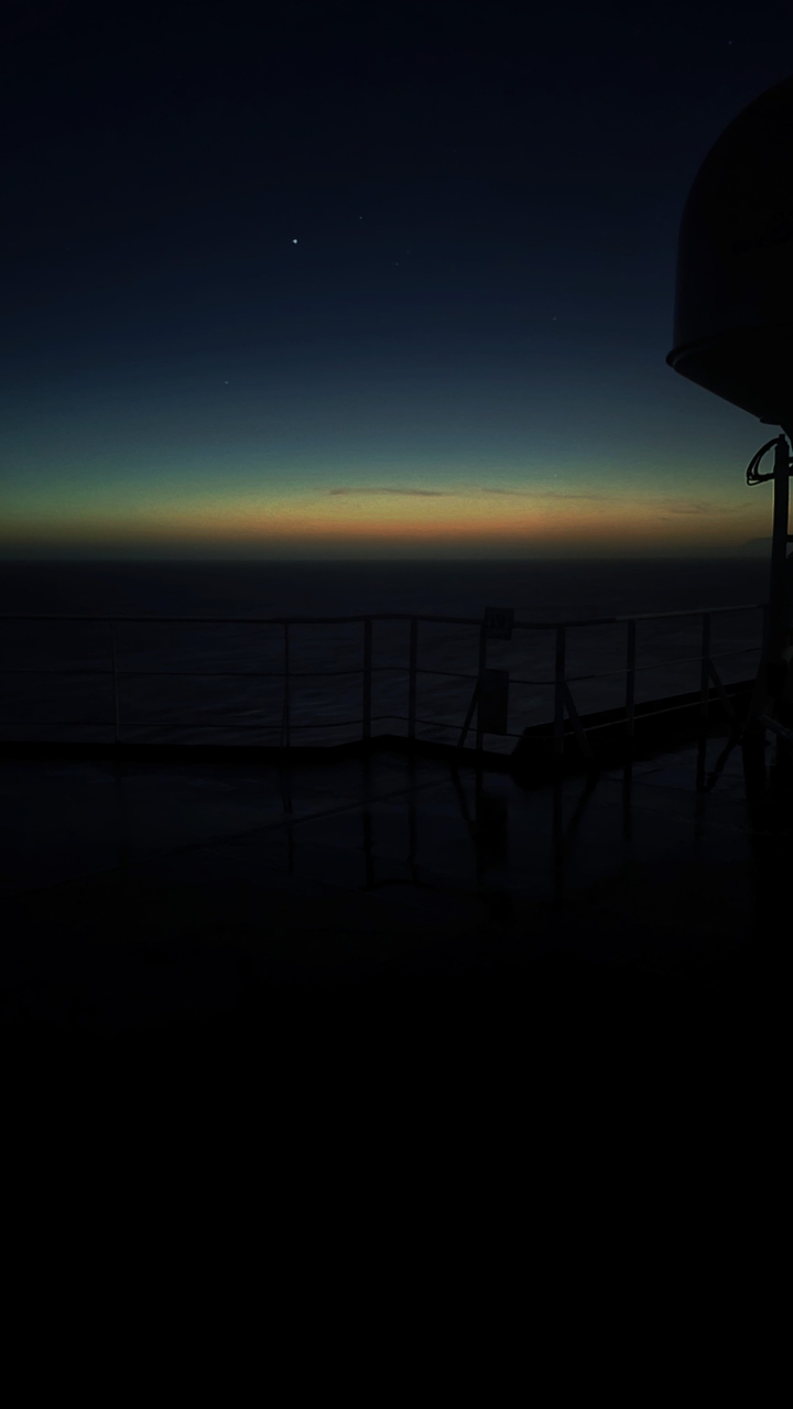 sunset in pacific
