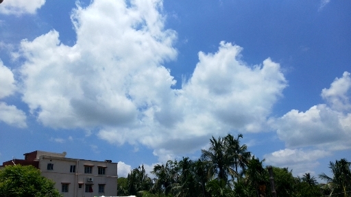 blue sky with cloud