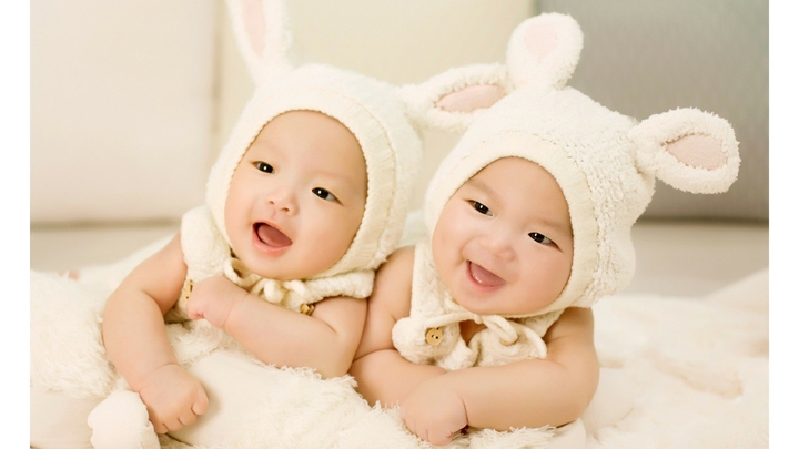 Cute Twin Babies