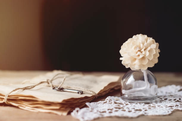 old parchment and embroidery