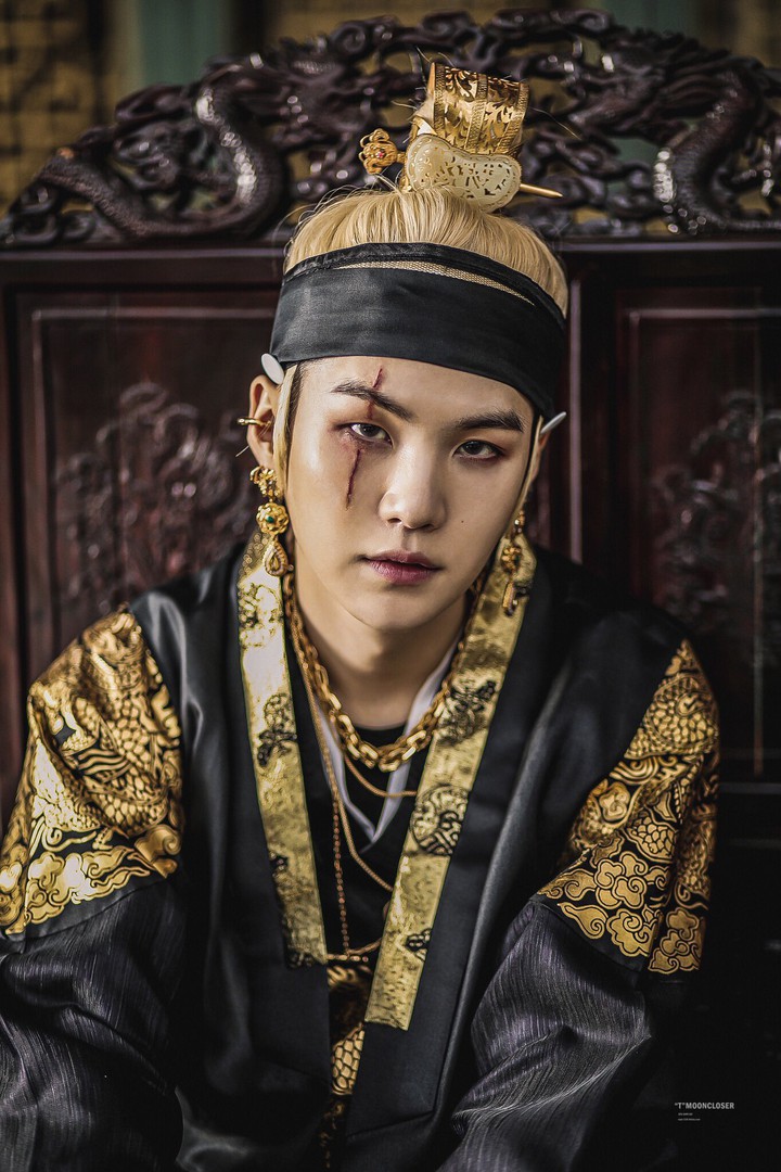 blonde yoongi