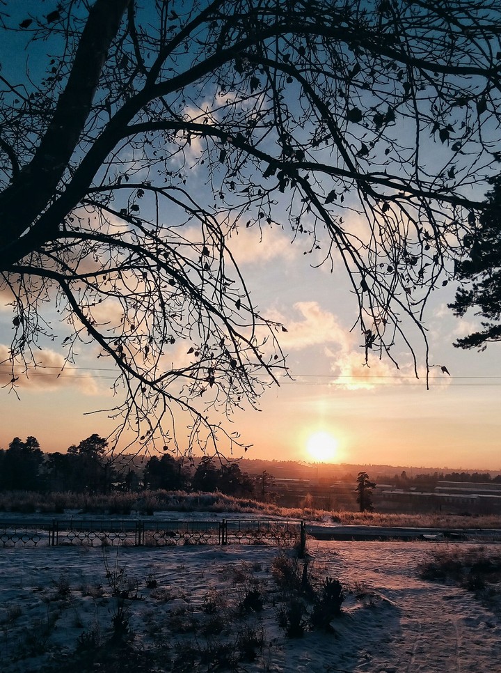 закат. Братск ❤