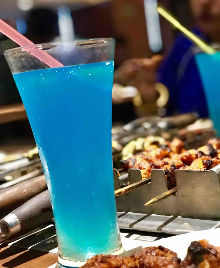 blue drink barbeque