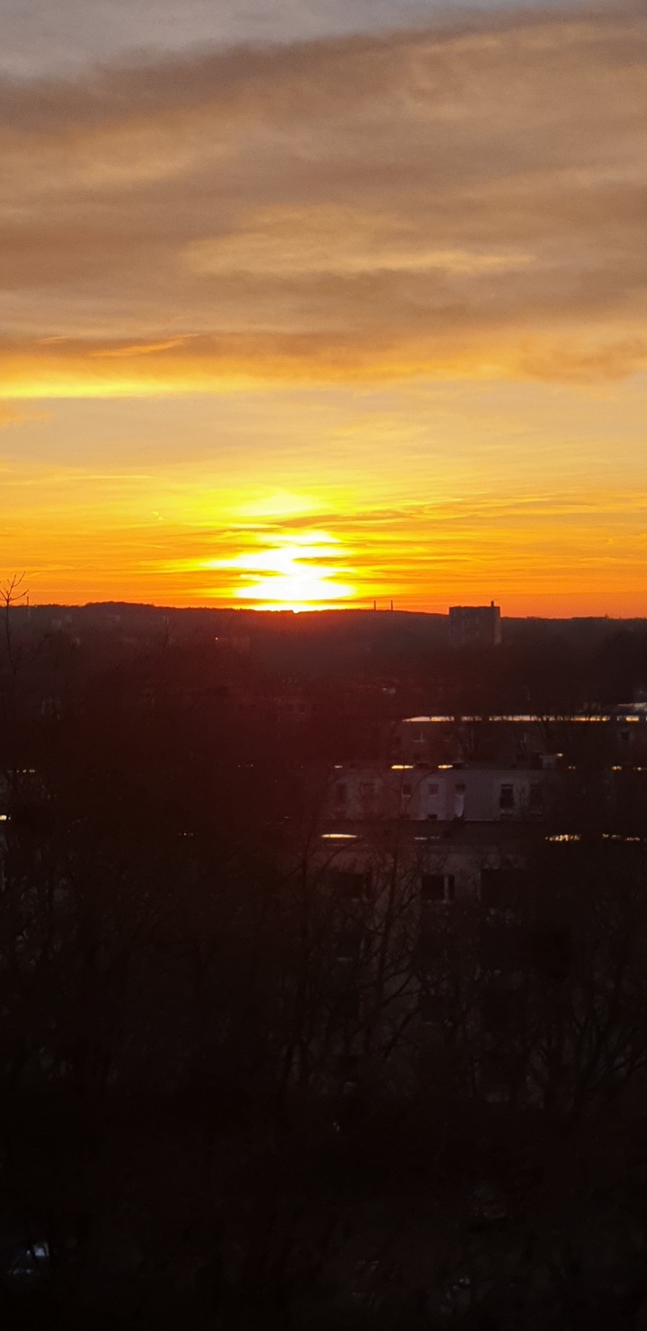 Sonnenuntergang in Hamburg