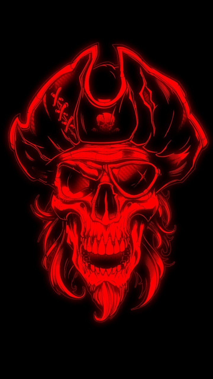 Neon skull