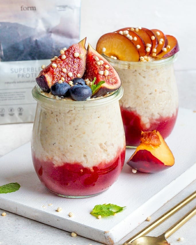 Plum oat pot