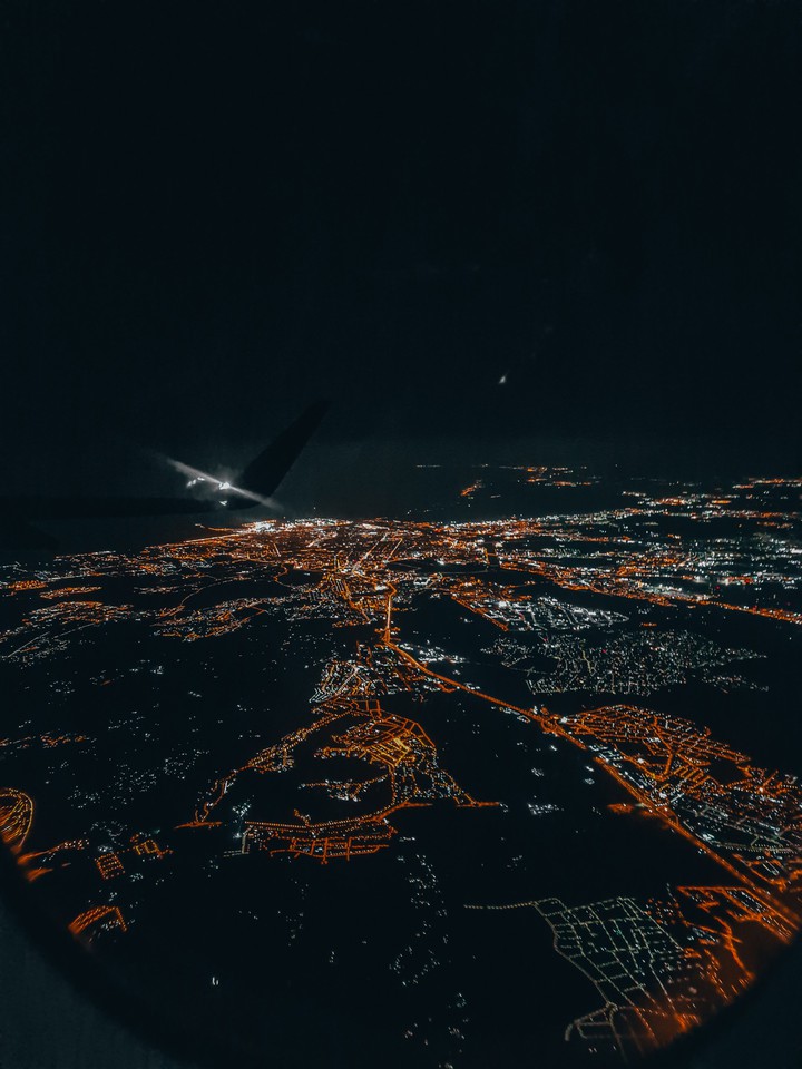 valencia from airplane