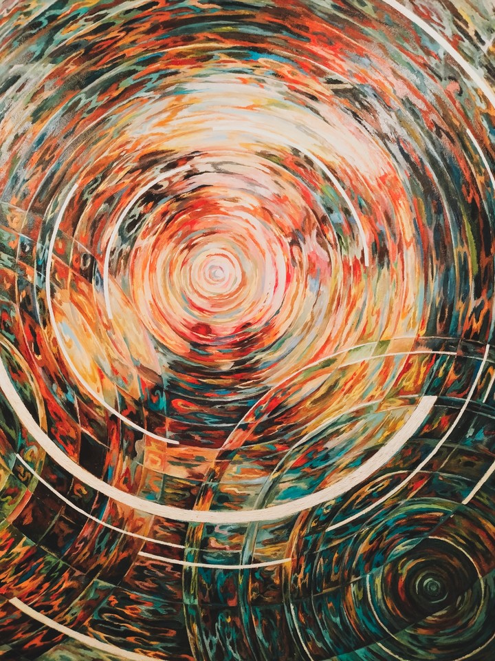 Abstract Painting of Jesus