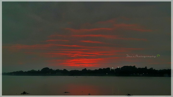 Redish clouds