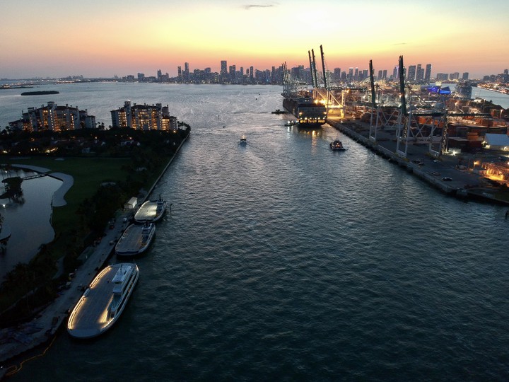 Sunset in Miami