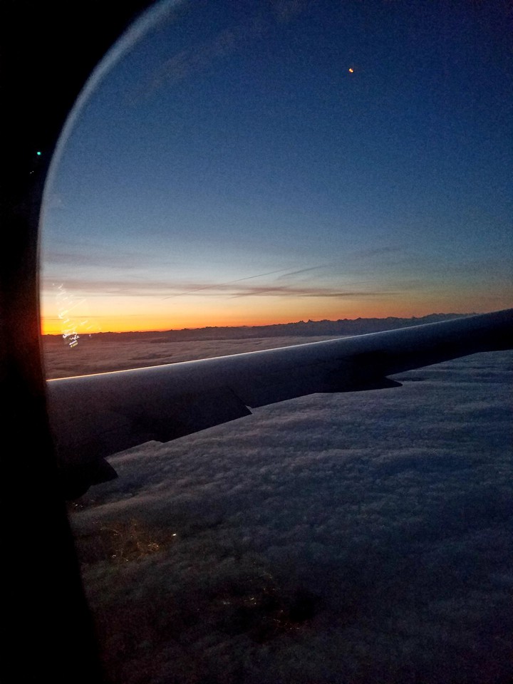 sunrise over Zurich