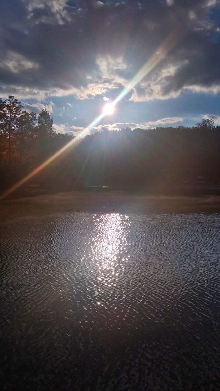 Sunrise over the lake