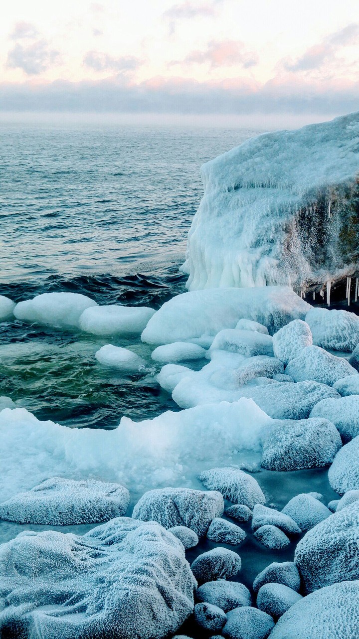 Finnish winter coast