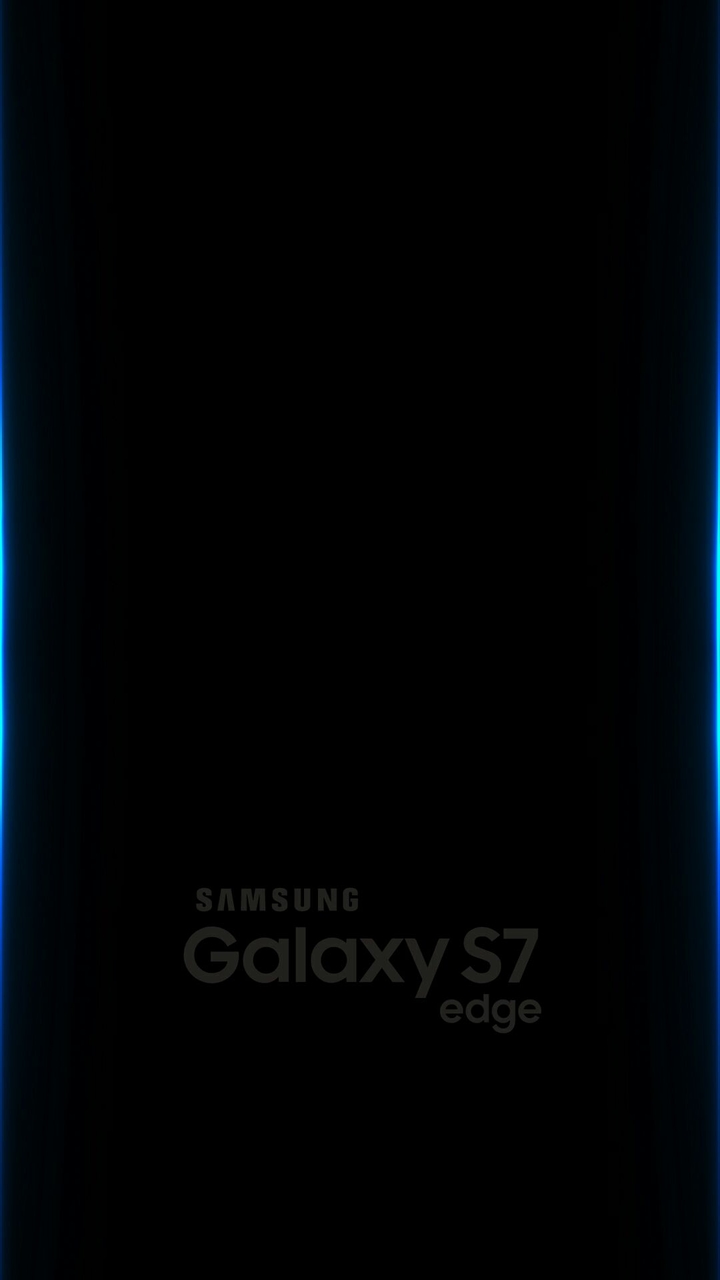 Samsung S7 Edge Blue Logo