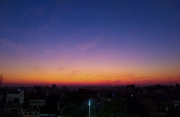 A colourful Sunset !