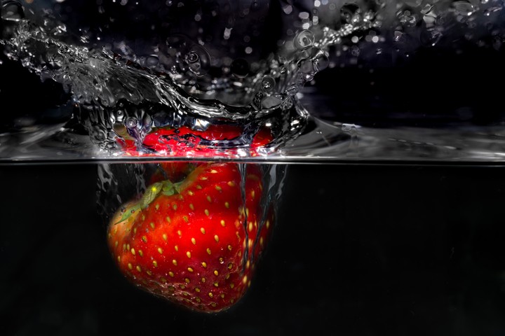 Strawberries Splashes Splash