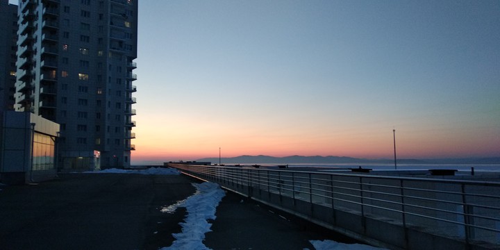 Cold sunset