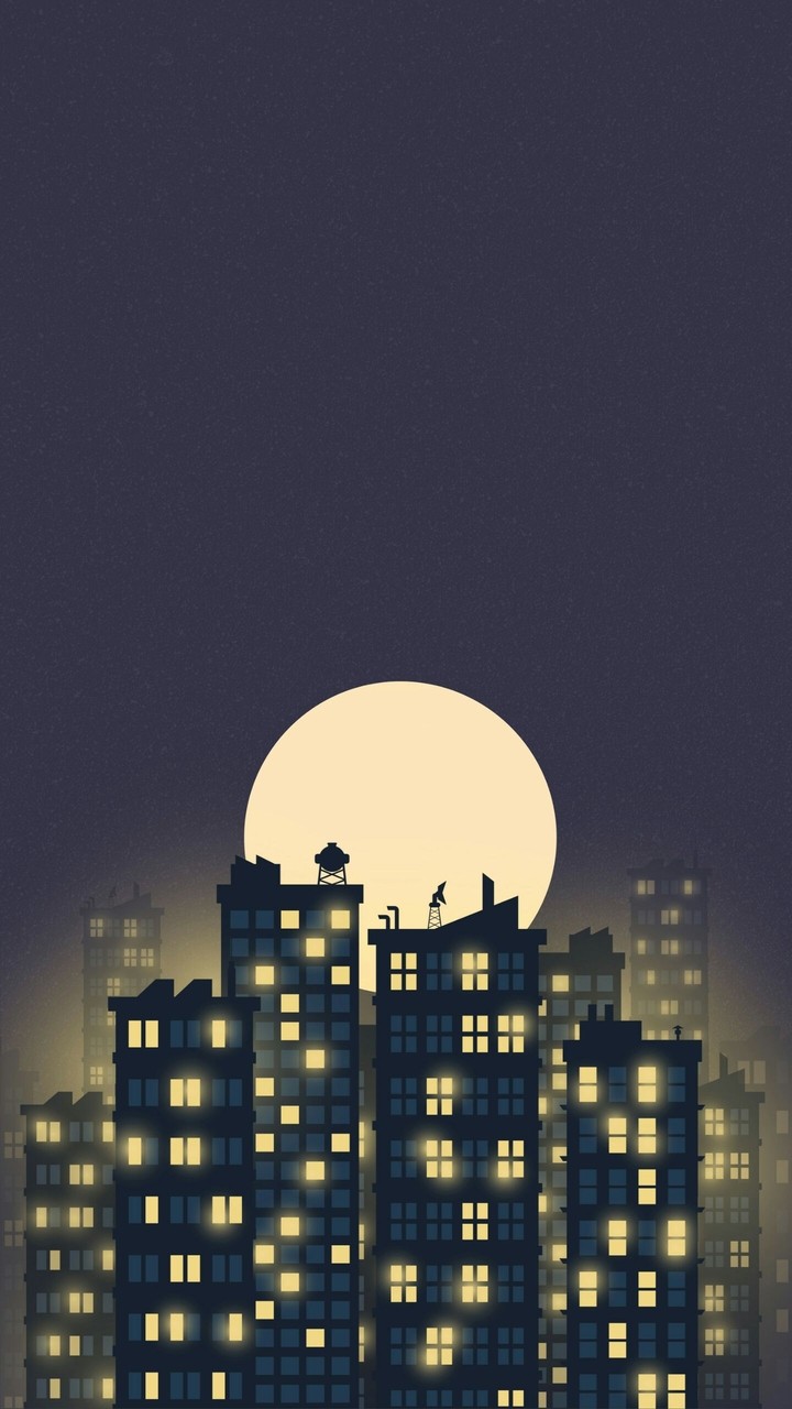 luna en violeta