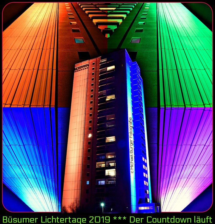 Das Hochhaus in Farbe gehüllt!