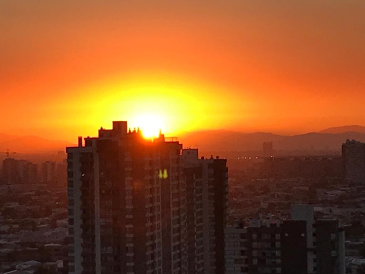 Atardece en Santiago