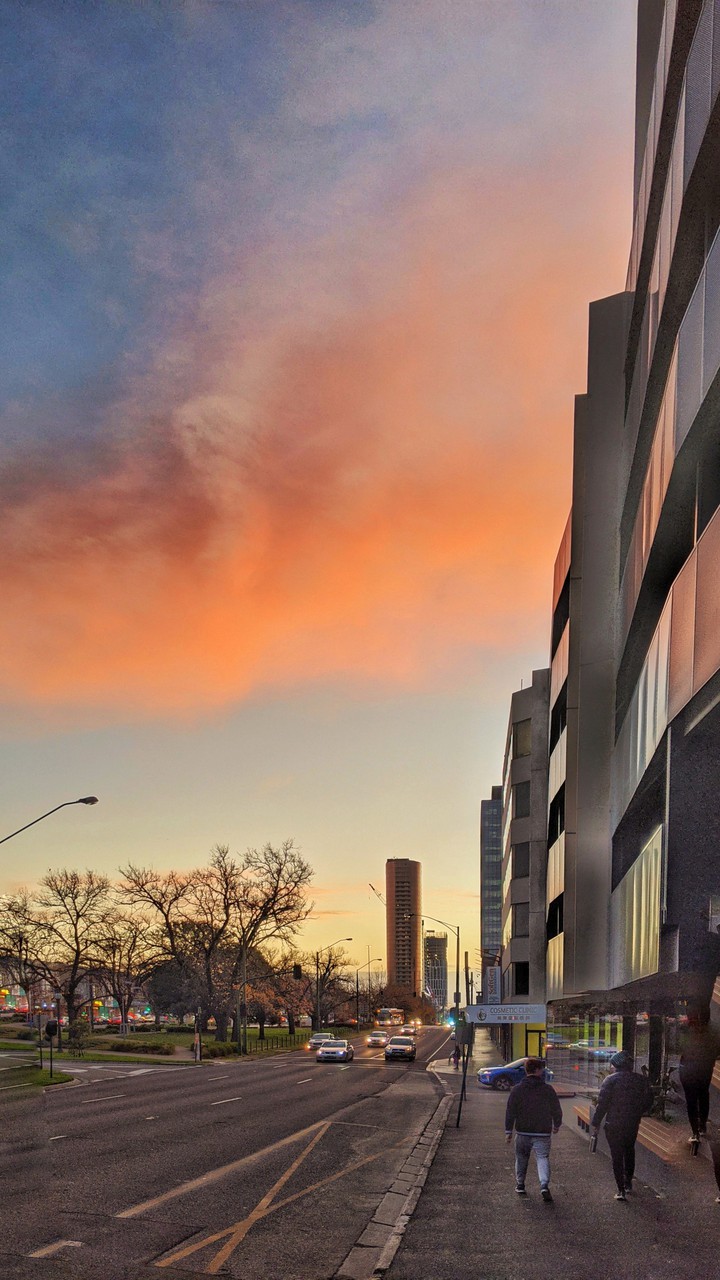 Sunset colors