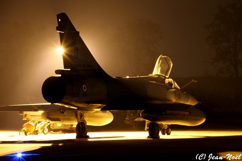 mirage 2000 at night