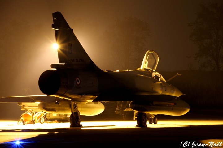 mirage 2000 at night