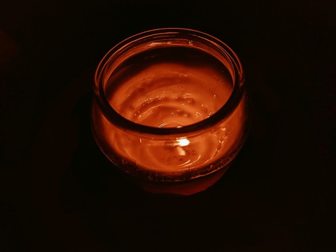 Scented Glass Candle 02
