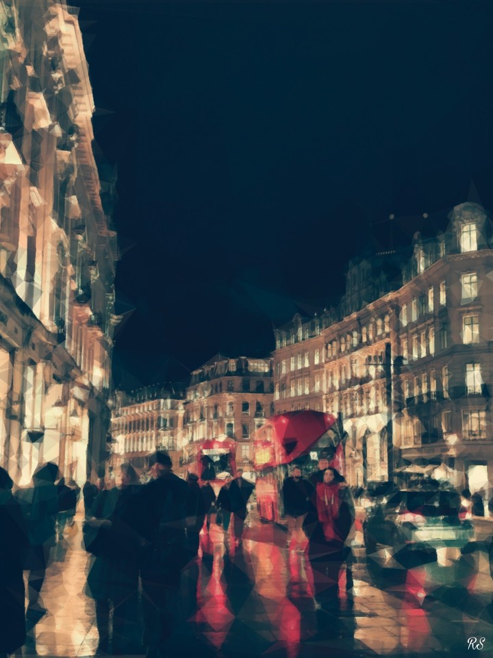 London at night