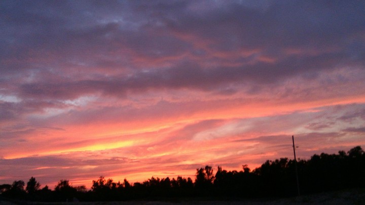 red evening...