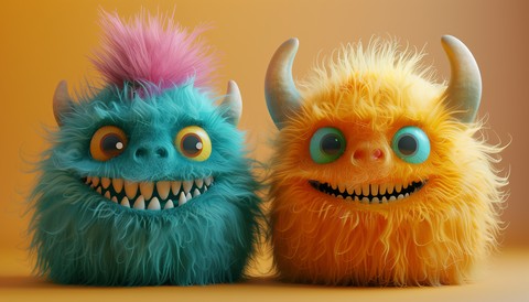 Cute monster halloween