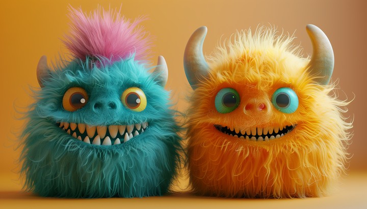 Cute monster halloween