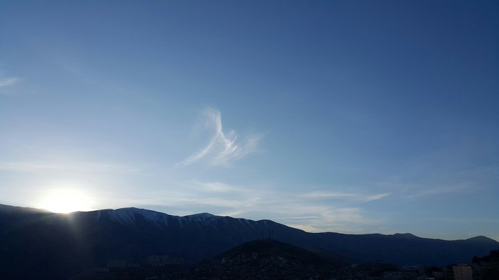 the sky of paveh city