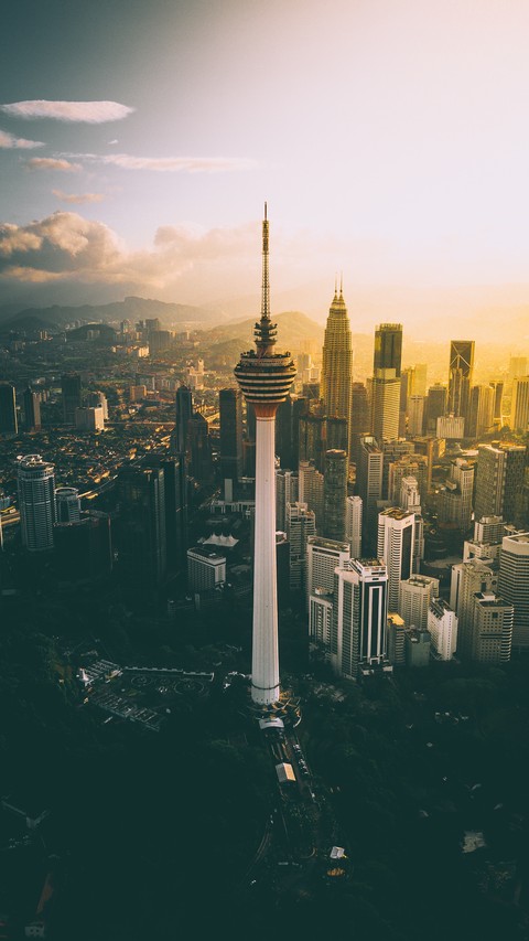 Tower Of Skyscrapers Dawn Kuala Lumpur