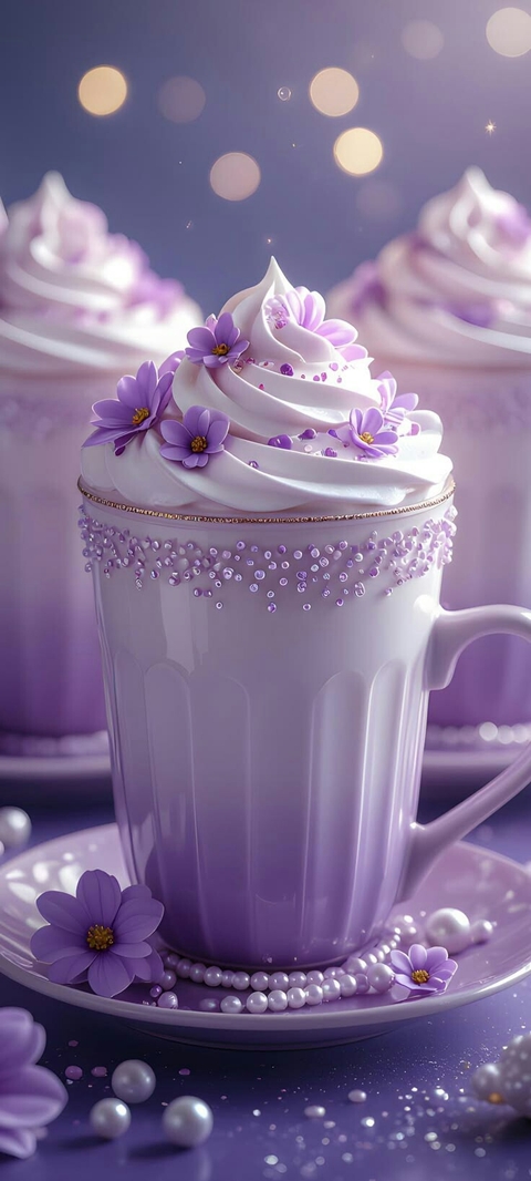 обои purple, buttercream