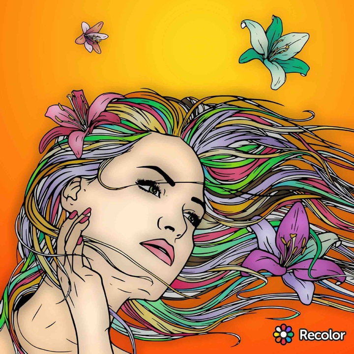 rainbow girl