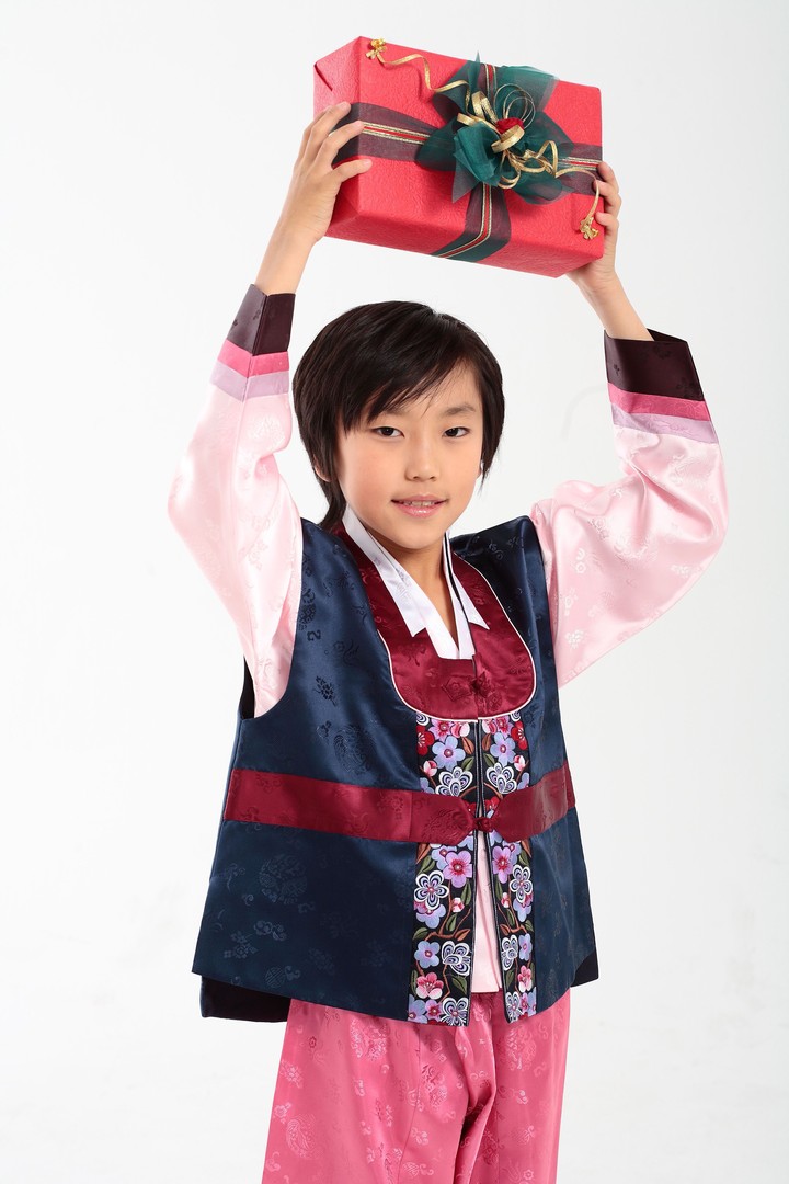 Family in Korean Dress