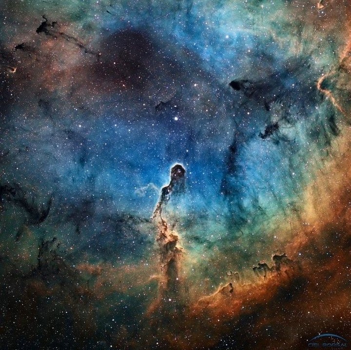 Elephant Trunk Nebula IC 1396 Hubble Palette