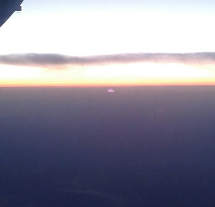 Sunrise in the sky