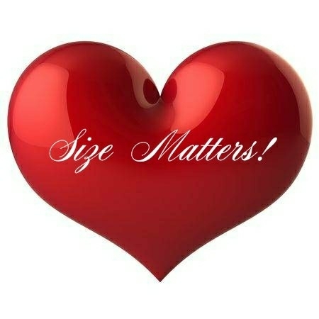 size matters! valentine heart