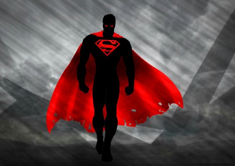 minimalistic superman