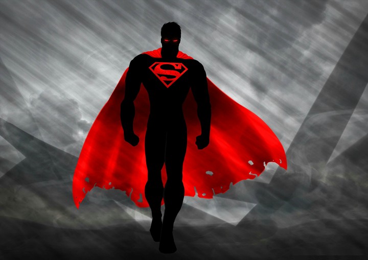 minimalistic superman