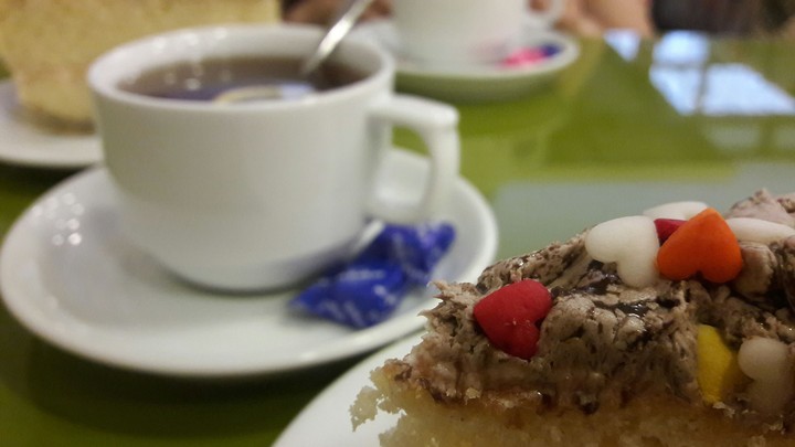 Cake and tea