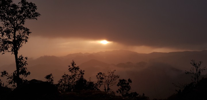 Beautiful Sunset on the Way to Rudraprayag