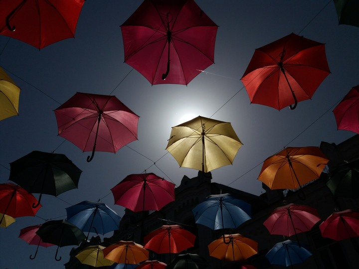 flying umbrellas