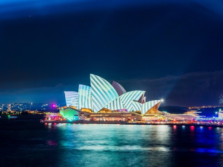 The Opera House at vivid Sydney