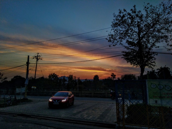 sun set in patna