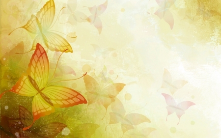 Butterflies flutter