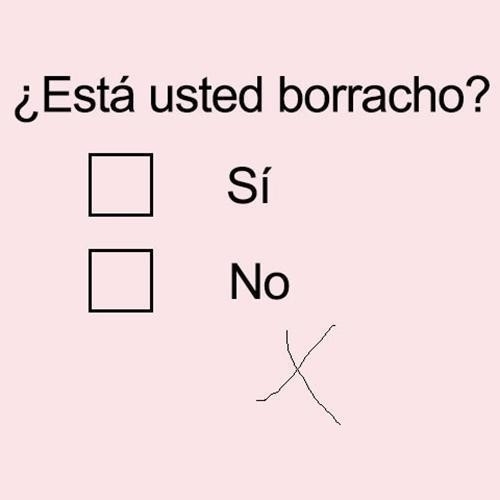 usted era un borracho